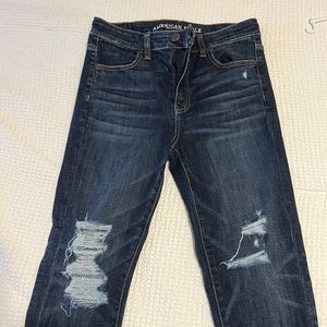 American eagle stretchy ankle cut high rise jeans